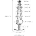 Hollow Anal Butt Plug Metal Anus Vagina Dilator Anal Trainer Expander Toys G-Spotting Stimulation Prostate Massage Anal Dildo Adult Sex Toys For Women Men