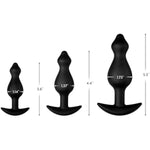 F-78 Pointee Plug (Silicone - Black, Large)