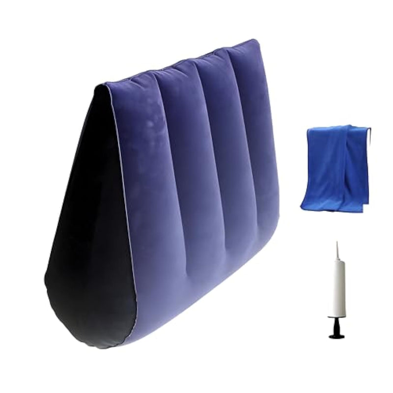 Sex Travel Pillow Sexual Position Cushion Sex Couple Game Furniture Inflatable Sex Pillow (Blue Cover)