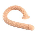 16.5 Inch Long Anal Butt Plug Sex Toy - Dragon Scale Dildo Butt Plug Anus Dilator Prostate Massage Long Anal Sex Toy With Strong Suction Cup For Men Women Lover (Skin)