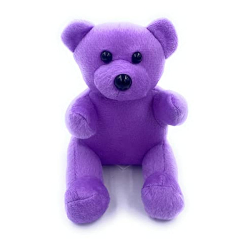 Animal Phone Holder For Desks Plush Teddy Bear Smart Phone Stand Purple Bear Toy 5.5” Cute Phone Holder For Girls Stuffed Animal Mini Lavender Bear Gift