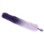 Fox Tail Anal Butt Plug Sex Adult Toys Flirting Tools For Couples Cosplay &Sm Role Play Gradient (Purple)