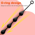 Extra Large Anal Beads Butt Plug Soft Anal Chain Sex Toys With 4 Anal Balls, Anus Dilator Silicone Anal Bead Prostate Massage Anal Sex Toys Anal Trainer Anal Plug For Men Women Couples