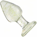 Luminous Glass Butt Plug Anal Plug Anal Sml Trainer Dilators With Rounded Safety Bottom, Crystal Glass Dildo G-Spot Massager Adult Sex Toys For Men Women (Sml)