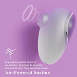 Sucking Vibrator Women Sex Toy - Rose Stimulator Clitoris Vibrator, Wide Opening Sucker Nipple Toys For Pleasure, Clitoral Suction Vibrator With 6 Modes, Mini Vibrator Female Couples Sex Toys, White