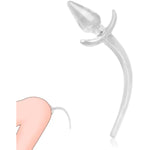 Anal Plug With Tails Double Ended Butt Plug With T-Shaped Base Prostate Massager G-Spot Stimulation Realistic Dildo Flirting Cosplay Adult Sex Toys For Women Men Tpe (M)