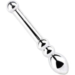 Dual-Head Dildo G-Spot & Clitoral Stimulator | Metal Pleasure Wand For Anal Massage & Sensual Play | Anal Sex Toys For Couples & Solo Use (Pd-155)
