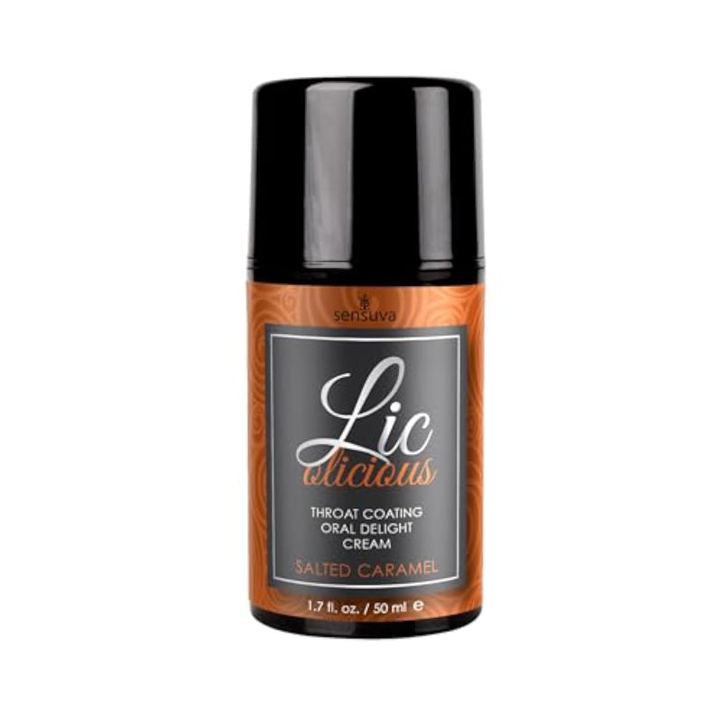 Lic-O-Licious Oral Delight Cream - Salted Caramel 1.7 Fl.Oz. (50Ml) Bottle