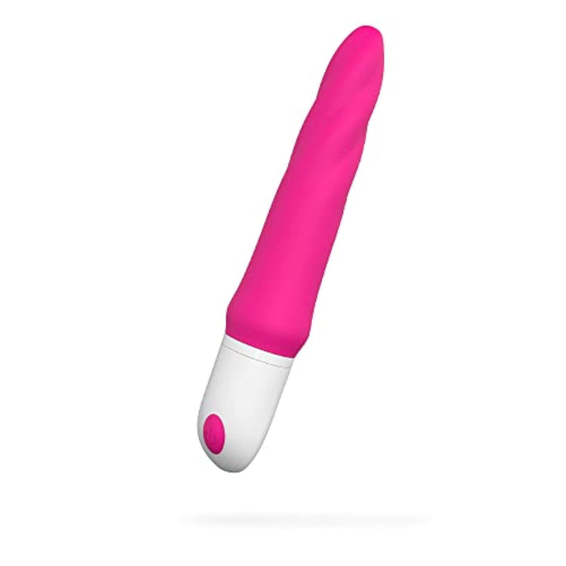 The Silicone Massage Stick, Short And Compact, 7 Kinds Of Frequency Cycle Changes,Powered By The No. 7 Battery And Works Continuously To Avoid Power Failure (Red)