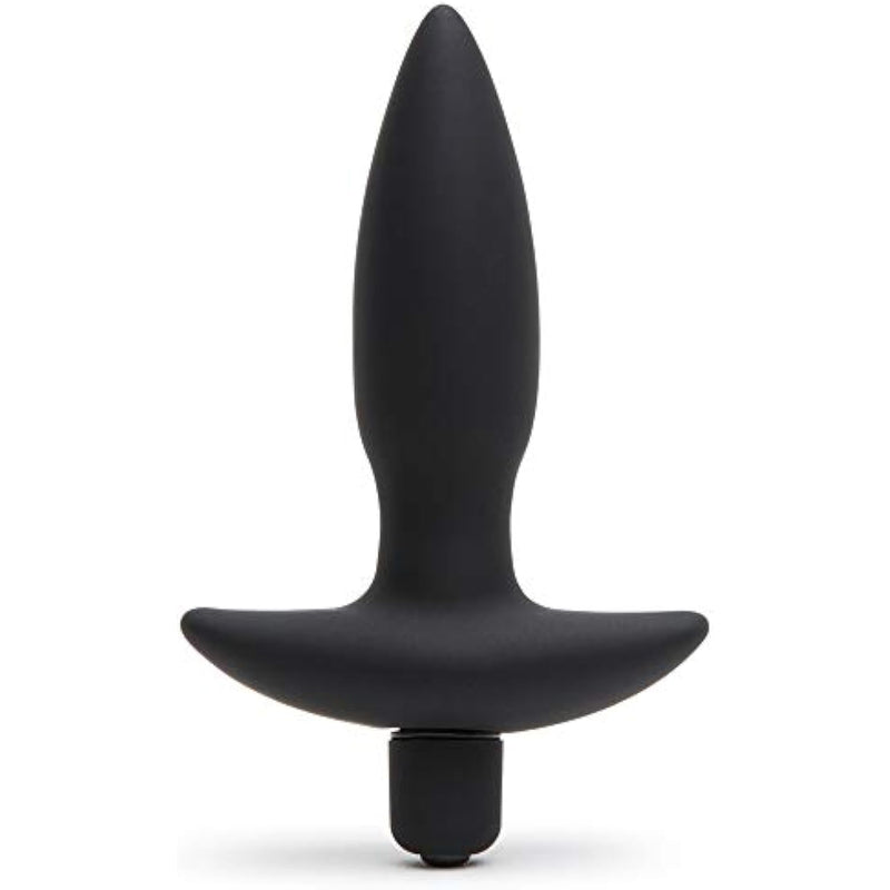 Butt Tingler Vibrating Butt Plug | 3.5 Inch Male Sex Toy | 7 Vibration Patterns & 3 Speeds | Anal Plug Vibrator For Men & Women | Silicone Prostate Massager | Couples Adult Toys Game | Black
