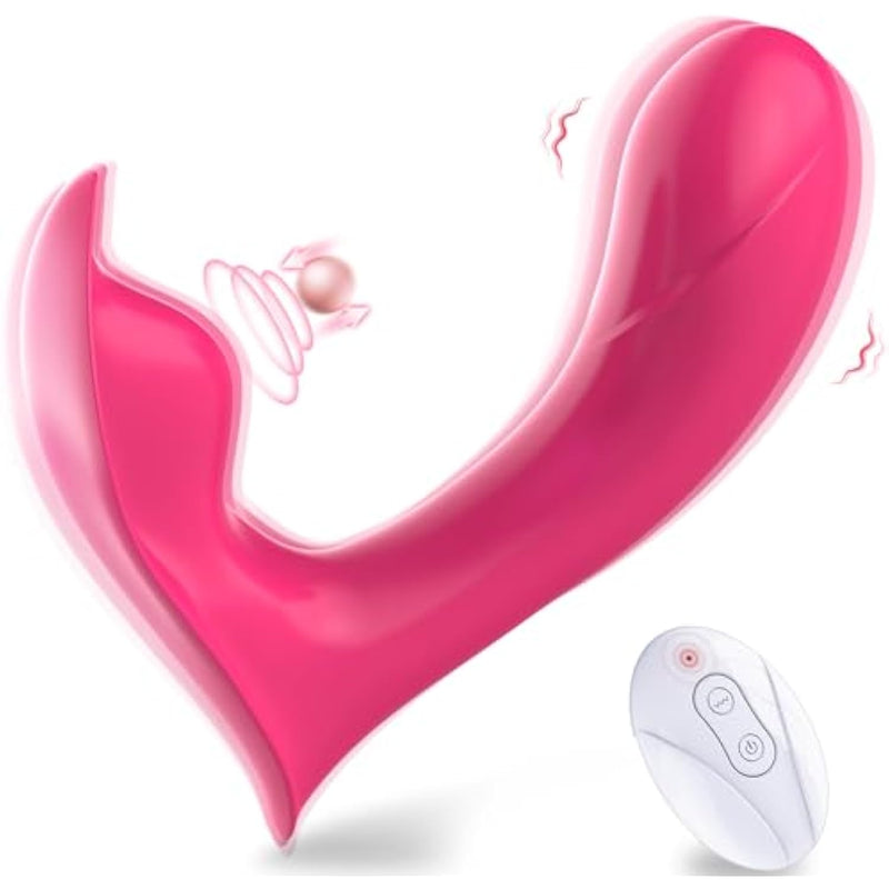 Wearable Vibrator Sex Toys For Women - G Spot Vibrator For Clitoral Vaginal Dual Stimualtion With Dildo, Panty Vibrater Adult Toys With 10 Vibrations For Female Couples, Anal Sex Toy