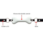 Dog Bone Mouth Gag White Pet Bone Bite Ball Gag Adjustable Bondage Bdsm Fetish Slave Restraints Sex Toys Slave Sm Game For Lover Couple