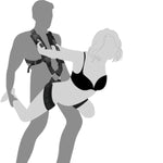 Bdsm Bondage Kit,Sex Swing Set With Adjustable Waist Straps Support Soft Plush Padding Mat Love Slings Couple Restraint Sex Toys Rope Accessories Holds Up To 300Lbs.