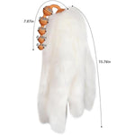 Anal Beads With 5 Removable Foxtails Liquid Silicone Butt Plug Sex Toy Anal Stimulator For Men Women Couples Cosplay Erotic Sm Sex Games (S)