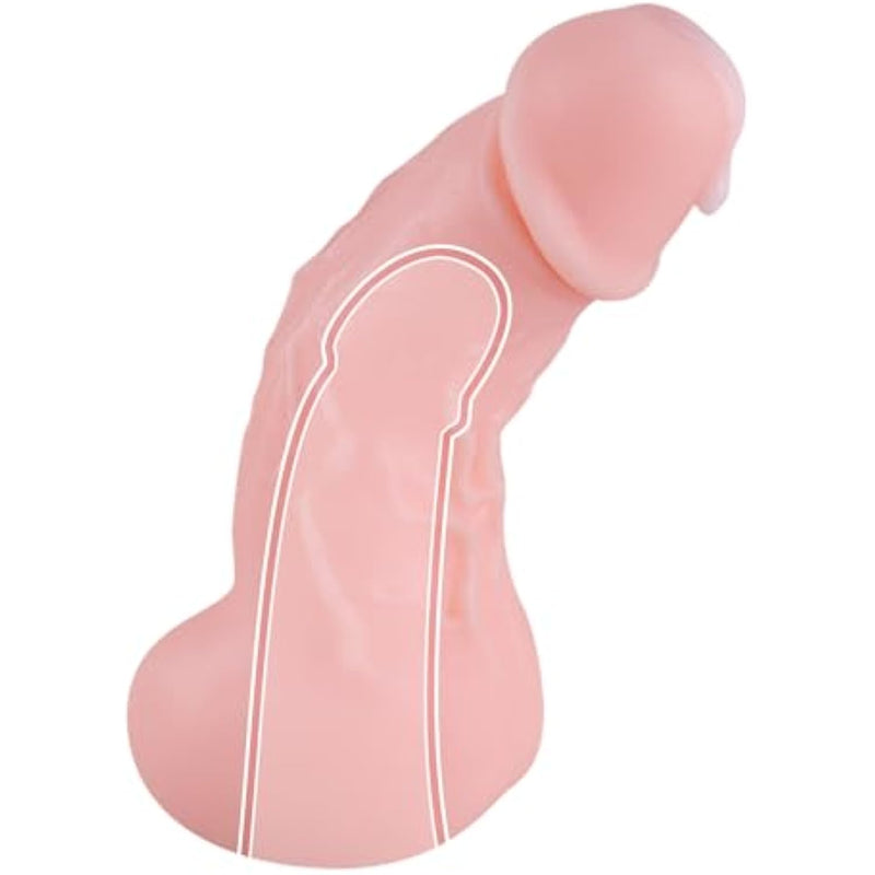 Male Masturbator Sex Toys, 2 In 1 Pocket Pussy Stroker With Penetrable Pee-Hole And Anus, Silicone Lifelike Dildo Shape Male Masturbation Sleeve Balls And 3D Realistic Texture For Gay Couple