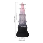 10.23" Silicone Monster Dildo Fantasy Tongue Penis, Huge Dildos Wide Diameter Thin Thickness Butt Plug with Powerful Suction Base for Hands-Free Play, Anal G-Spot Sex Toys for Men Women