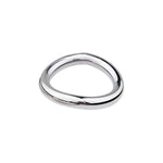 Metal Cock Ring Metal Penis Ring Testicle Ring Arc Ring Without Edges Sexual Stimulation Device Prolonged Erection Sex Toy For Men (2“Large)