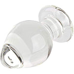 Extra Large Glass Butt Plug 2.3 X 4.13 Inch G-Spot Crystal Anal Plug Bum Plug Heavy Duty Weight Anal Trainer Pleasure Sex Toy