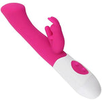 Rechargeable Rabbit Vibrator for Women Sex Toys for Clitoris G-spot Stimulation 10 Powerful Vibrations Dual Motor Stimulator for Women Silent Waterproof,Rose