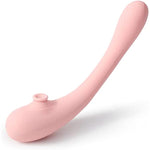 Adult Sex Toys Vibrator For Women - 2In1 Vibrating & Sucking G Spot Vibrators, Flexible Clitoral Stimulator Dildo With 9 Modes Vibrating Massager For Couples Sex Play