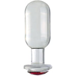 Crystal Glass Anal Plug With Luxury Jewelry,Butt Plug Fetish Anus Stimulation Unisex Adult Anal Sex Toy Crystal Anal Plug Bum Plugs Jewelry Anal Trainer Toys For Men Women(L)