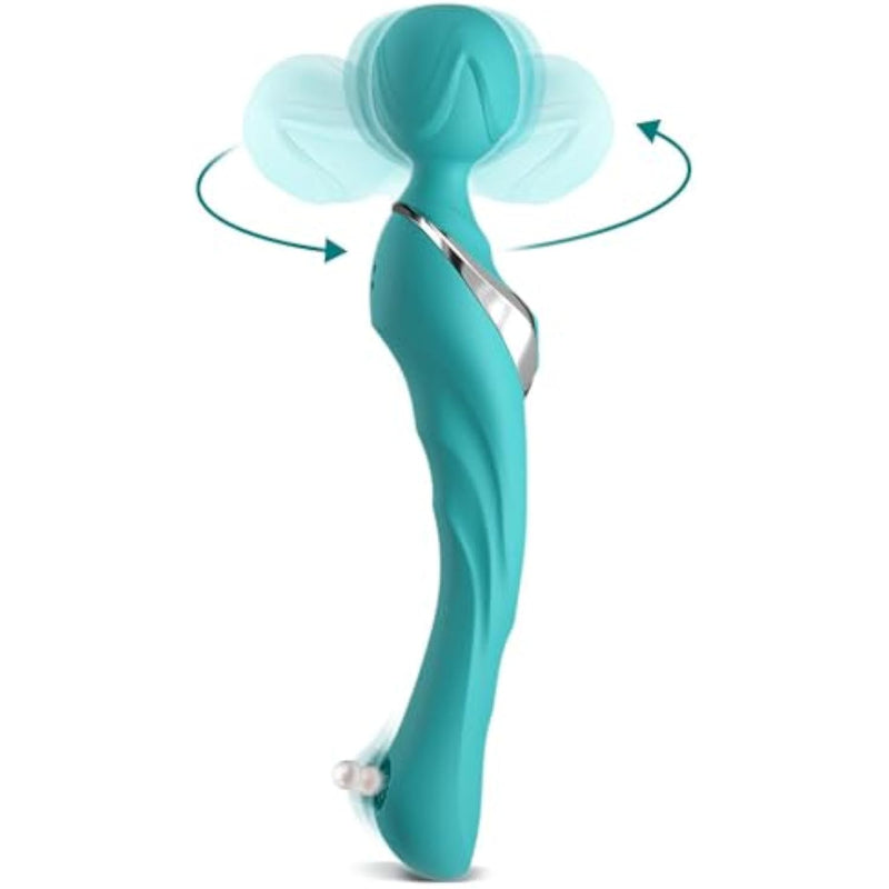 Orchgraffy Vibrator Wand Massager For Women, Flexible Head Strong Massager Wand With Dual Motors, G-Spot Adult Sex Toy Cordless Magic Wand Massager Quiet&Waterproof Sexy Toy