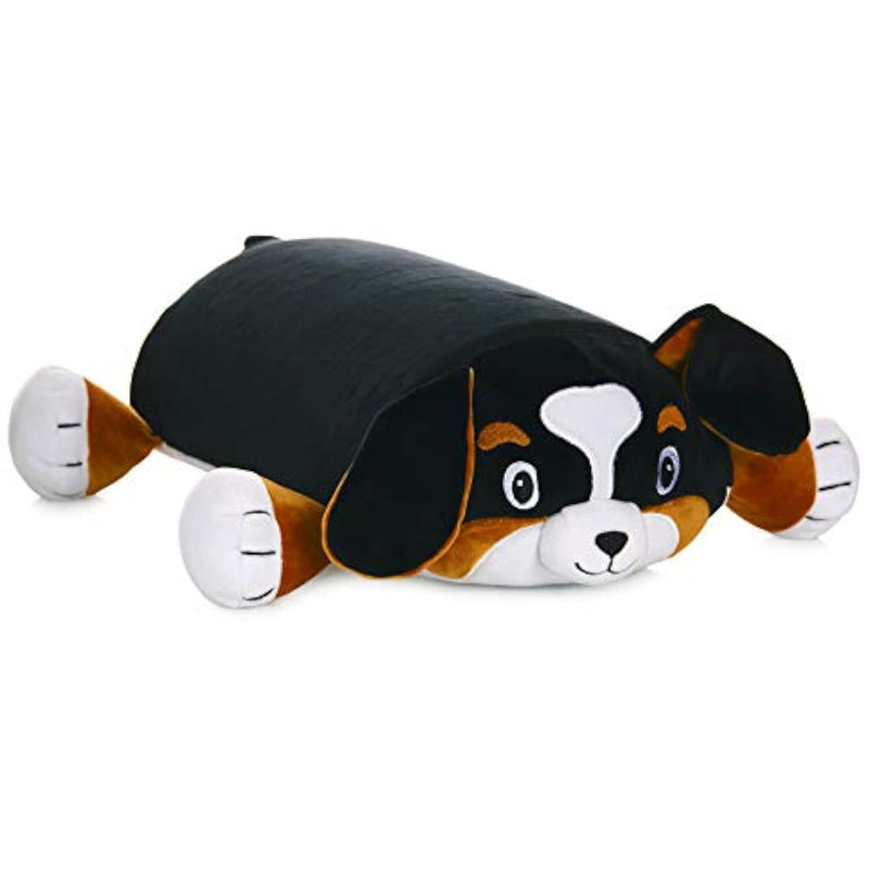 Bernie The Bernese Dog Memory Foam Pillow Plush With Kid'S Diary That Stores In Belly Pocket, 15” Stuffed Animal, 6" Journal