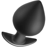 Anal Plug For Comfortable Long-Term Wear Butt Plug With Safe Curved Base & Slender Stem Black Silicone Prostate Massager Dilator Sex Toy For Women Men Masturbation (Xl)