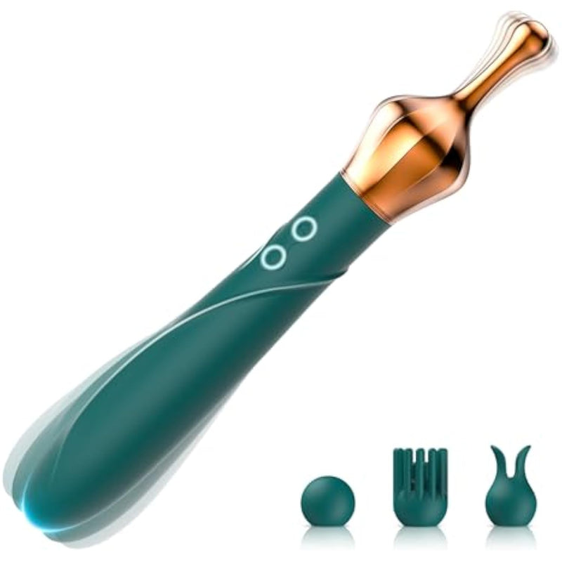 Vibrator For Women, G Spot Vibrator Sex Toys Stimulate Clitoral Nipple With 3 Professional-Grade Attachments 10 Vibration Modes,Mini Vibrator,Quiet Adult Toys For Couple
