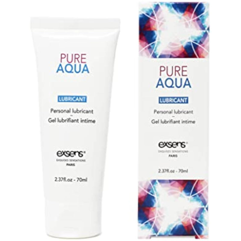 Water-Based Lubricant, Personal Lube For Men, Women & Couples, Pure Aqua Flavored, Premium Ph Balanced And Vegan Formula, Edible And Body Safe, 70Ml, 1 Count