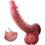 Uncut Realistic Dildos Foreskin Dildo With Movable Balls,Liquid Silicone Real Skin Dildo With Suction Cup, Strap-On Harness Sex Toys For Men And Women G Spot Pleasure Vaginal Or Anal Play
