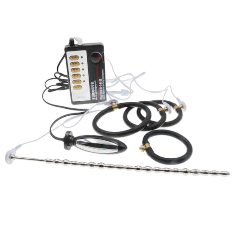 Electric Stainless Steel Urinary Plug Smooth Urethralsounding Anal Plug Penis Stretcher Toy Stimulate Urethral Dilator Masturbation Urethral Sounds Plug Adult Sex Toys Training For Men (#F)