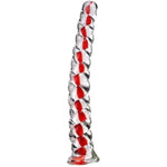Glass Dildo Fantasy Dildo Adult Sex Toys For Couples,Clear Dildo Spiral Anal Dildo Glass Butt Plug For Prostate Massager Stimulator, Thin Realistic Dildos Anal Sex Toy For Men Women