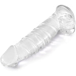 Big Realistic Dildo, 10.04 Inch Soft Jelly G-Spot Dildo With Suction Cup, Adult Sex Toy For Women Me Gay Anal Plug Sensory Toys (Clear M)