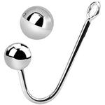 Anal Hook, Solid Single Ball Rope Hook With 2 Replaceable Balls And Ring, Bondage Fetish Sex Toy For Unisex Adult (0.77 Pounds)