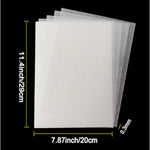 25 Large Shrink Plastic Sheets, 8 x 11.4 Inch Semi-Transparent Craft Film
