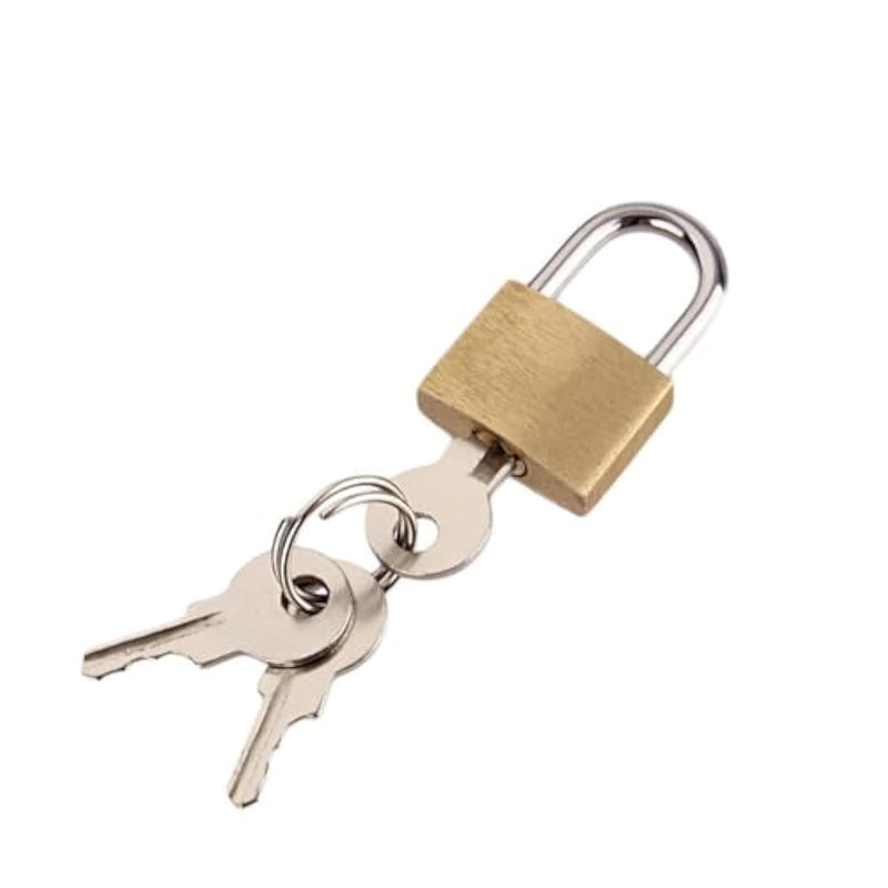 Small Metal Padlock Solid Brass For Male Chastity Device Cock Cage With Keys 3 Chastity Cage Accessories