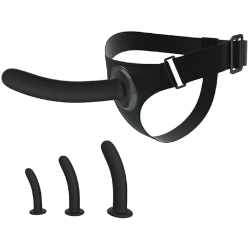 3 Pcs Silicone Dildos With Suction Cup Strap On Dildos For Women G Spot Vaginal Stimulation Massager For Lesbian Adult Sex Toy Female Removable 3 Sizes Strap-On Dildos For Coupe