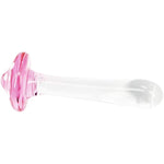 Anal Plug Butt Plugs Trainer, Smooth Glass Mushroom Pleasure Wand Dildos (Pink)