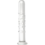 Glass Dildo, 6.77 Inch Crystal Anal Dildos Plugs,Transparent Prostate Massage Wand Sex Toys For Men,Women,G Spot