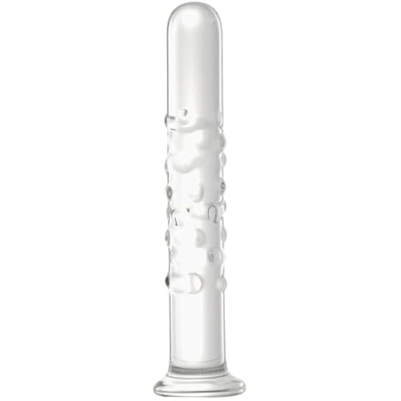 Glass Dildo, 6.77 Inch Crystal Anal Dildos Plugs,Transparent Prostate Massage Wand Sex Toys For Men,Women,G Spot