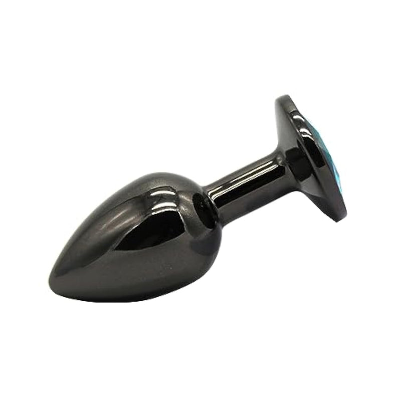 Anal Bead Plug Grey Metal Adult Sex Toys (Large)