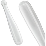 Anal Dildo Glass Butt Plug Clear Anal Trainer G-Spot Prostate Stimulation Masturbation Baseball Bat Wand Adult Sex Toys For Men Women Couples (Small)