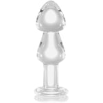 6.3In Crystal Anal Beads Butt Plug Adult Toys Masturbators Sex Tools With Safety Bottom, Glass Anal Plug Dildo With Different Sized Beads P-Spot Sex Product For Men And Women (S)