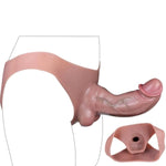 High Elasticity Soft Liquid Silicone Wearable Dildo, Lifelike Realistic Big Dildo Strap On Dildo With Internal Hollow, Dildo Panties Adult Game Tool For Men Couples
