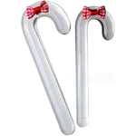 Glass Sex Toy Wand Double-Ended Butt Plug Anal Beads G-Spot Stimulation To Dildo Christmas Gift Candy Cane Unisex Anal Butt Plug For Men Women (16Cm, Bow)