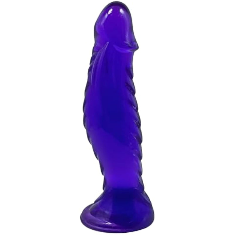 Realistic Cute Purple Dildos-Flexible Realistic Penis Anal Toys With Strong Suction Cup Small Anal Dildos Monster Dildo Sex Toys For Beginner Women/Men Soft Anal Dildo Anal Sex Toys (S)