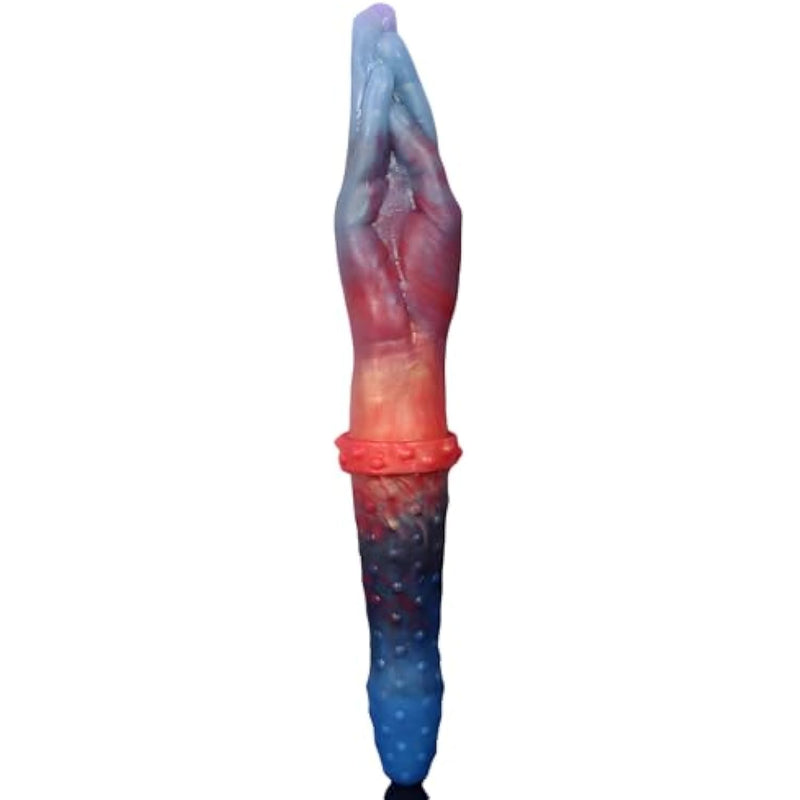 Double Headed Realistic Long Dildo G-Spot Massage Monster Sex Toys, Realistic Hand Pellet Stimulating Dual Purpose Anal Plugs Adult Sex Toys For Lesbian Gay Women Men Couples (Multicolor)