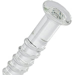 Crystal Clear Glass Anal Plug - Transparent Butt Plug With Textured Design For Enhanced Stimulation, Sensual Massage Adult Toy For Couples, Men, And Women (M)