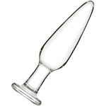 Big Butt Plugs,5.83 In Glass Mushroom Bum Plug Anal Expander Training Sex Toy,Transparent